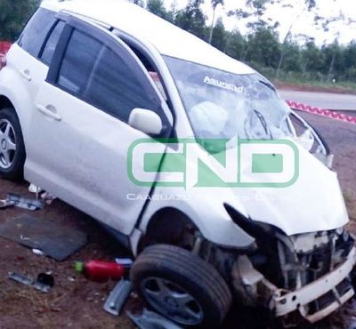Dos niños fallecieron tras accidente en Caaguazú