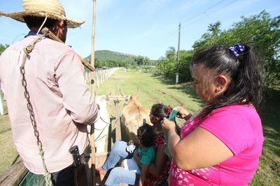 Familias de Yaguarón se preparan para la peregrinación en carreta