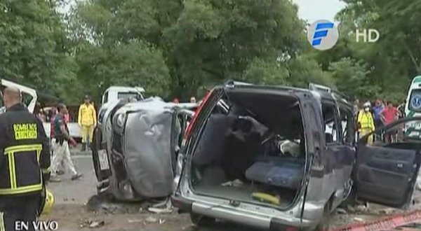 Cuatro fallecidos deja accidente sobre la ruta Transchaco