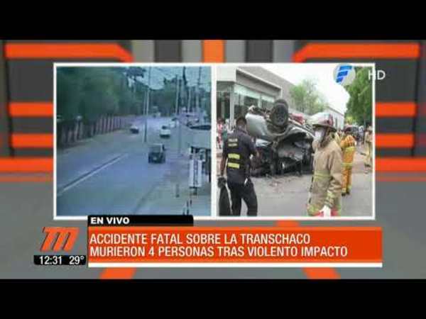 Así fue el fatal accidente sobre Transchaco