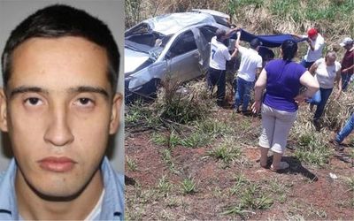 Confirman muerte de policía que volcó vehículo repleto de marihuana