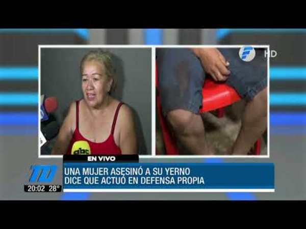 Mujer mató a su yerno a machetazos