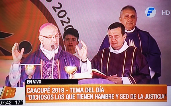 Monseñor resalta el papel de la justicia y dispara contra la corrupción