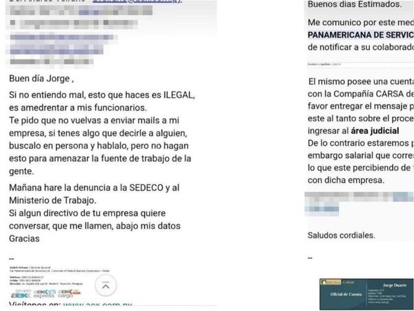 El colmo: Mandan "notificación" a empresas para requerir a los deudores