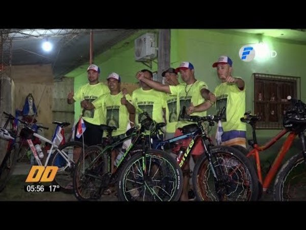 Pedalean desde Buenos Aires a la Basílica de Caacupé