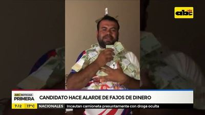 Candidato hace alarde de fajos de dinero - ABC Noticias - ABC Color