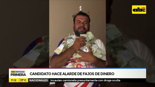 Candidato hace alarde de fajos de dinero - ABC Noticias - ABC Color