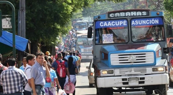 Desde el viernes liberan horario de buses para Caacupé