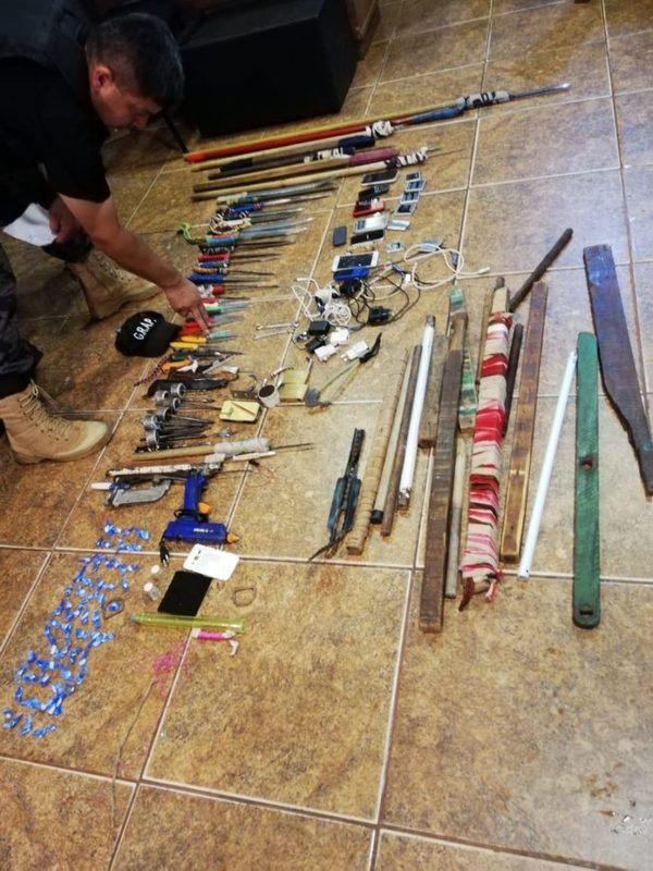 Incautan armas caseras, drogas y celulares en la Penitenciaria de CDE