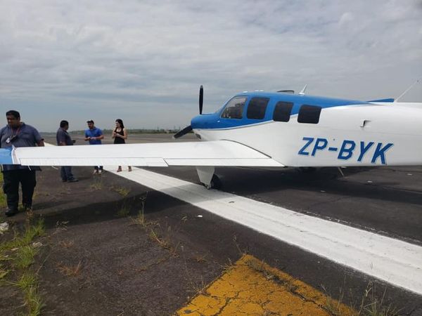 Percance con avioneta causó susto en el Silvio Pettirossi - Nacionales - ABC Color