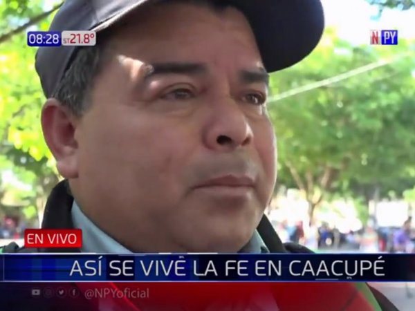 Campesino llega desde Choré para descargar sus dolencias en la Virgen Serrana