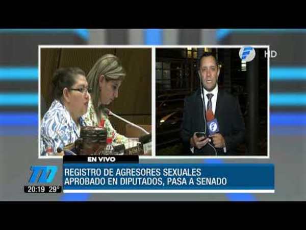 Aprueban proyecto que permitirá tener registro de agresores sexuales