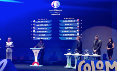 HOY / Forman grupos para la Copa América del año próximo