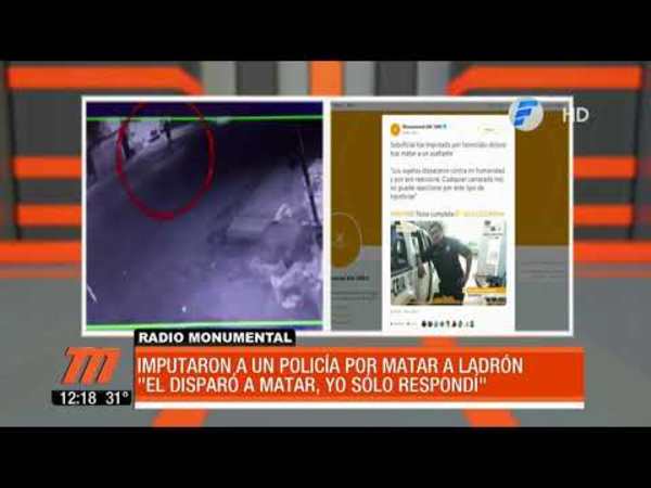 Imputaron a policía por matar a un ladrón