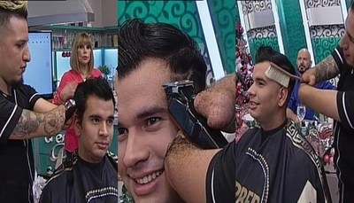 El peluquero que no tiene manos deslumbró en "Al Estilo Pelusa" - Teleshow