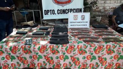 Incautan cargadores y cartuchos de potentes armas en Concepción