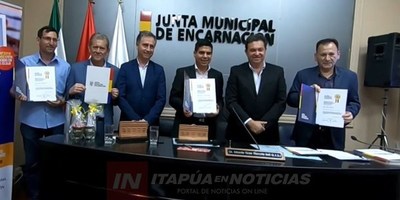 JUNTA DE ENCARNACIÓN FIRMÓ CONVENIO CON CONSEJO DELIBERANTE DE POSADAS