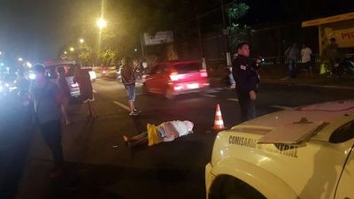 Septuagenaria muere al ser chocada por motociclista - Nacionales - ABC Color