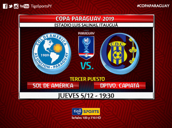 Capiatá y Sol de América van por el tercer lugar de la Copa de todos