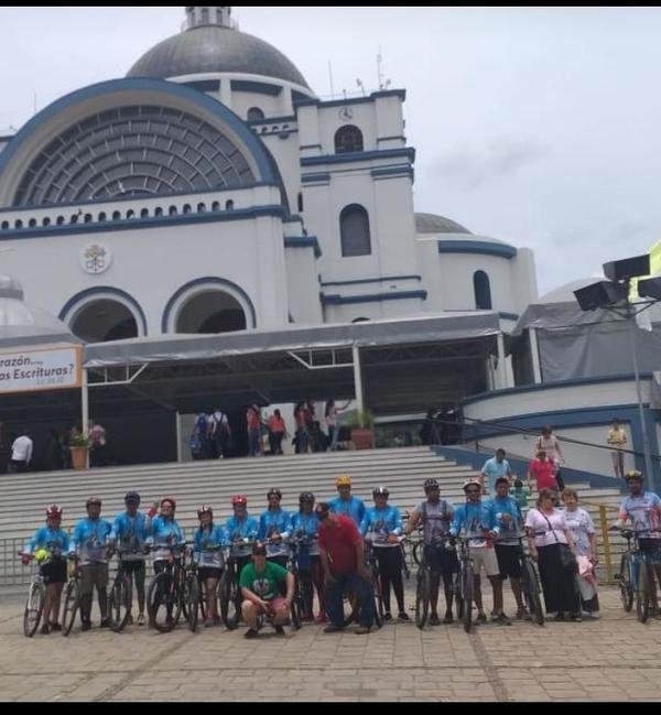 Ciclistas de San Pedro realizaron más de 300 km en peregrinación a Caacupé | .::Agencia IP::.