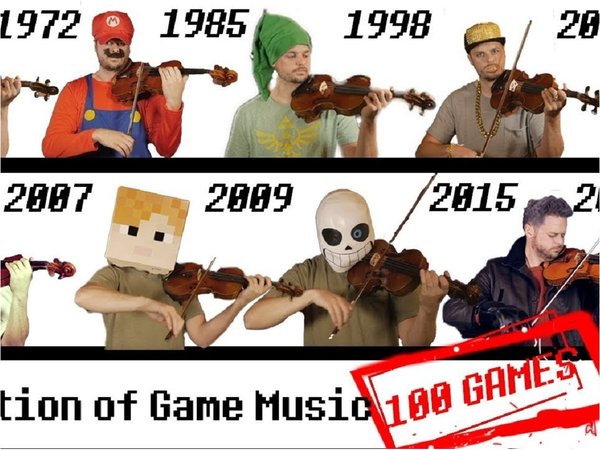 El violinista que interpreta las canciones de los videojuegos