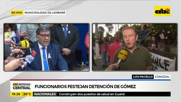 Funcionarios festejan detención de Gómez - ABC Noticias - ABC Color