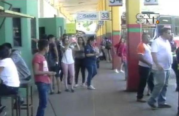 Operativo Caacupé: Liberan el horario de buses en la terminal de ómnibus - SNT