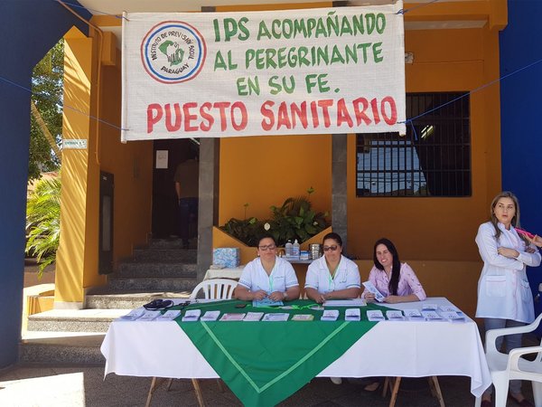Brindan asistencia a peregrinos en IPS de Itauguá
