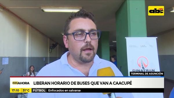 Liberan horario de buses que van a Caacupé - ABC Noticias - ABC Color