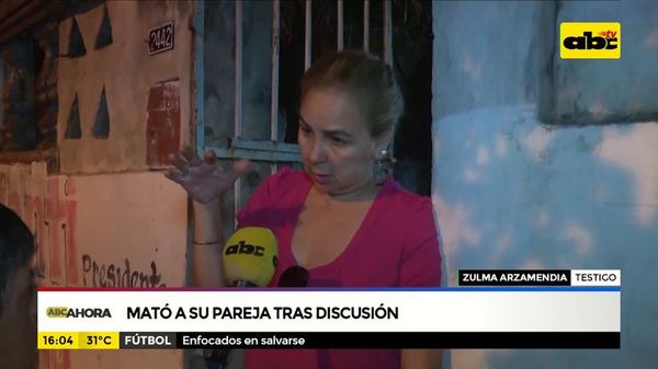 Mató a su pareja tras discusión - ABC Noticias - ABC Color