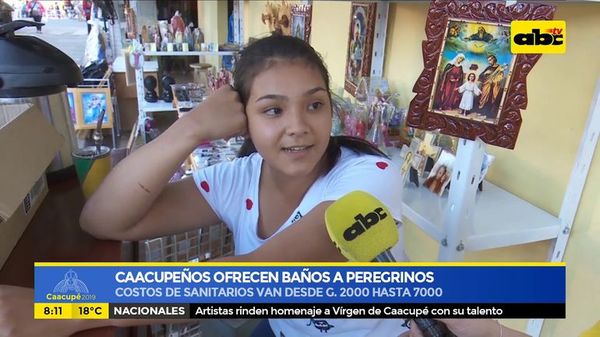 Caacupeños ofrecen baños a peregrinos - ABC Noticias - ABC Color