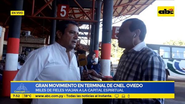 Gran movimiento en terminal de Cnel. Oviedo - ABC Noticias - ABC Color