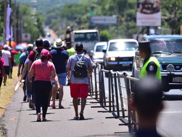 Habilitan desvíos de camino a Caacupé, incluso para ciclistas