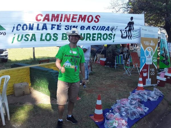 “Con la fe sin basura”, piden a los peregrinos mantener limpia la ciudad - Nacionales - ABC Color