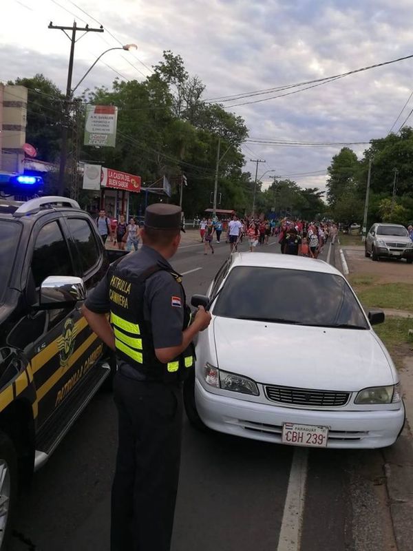 Conductor alcoholizado que puso en riesgo a peregrinos  - Nacionales - ABC Color