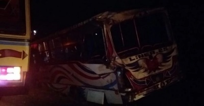 Choque de buses deja como saldo 10 heridos