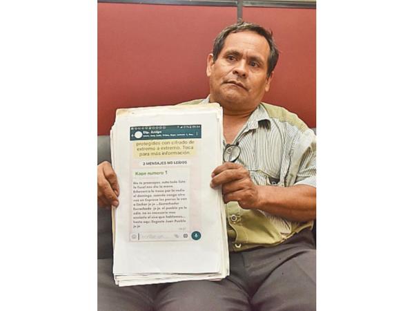 Hombre denuncia un “terrorismo de Estado”