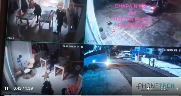 Roban celulares por valor total de US$ 5.000 de un comercio en Villa Morra - ADN Paraguayo