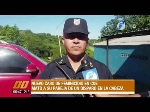 Feminicidio en Alto Paraná: un hombre asesinó a su pareja de un balazo en la cabeza