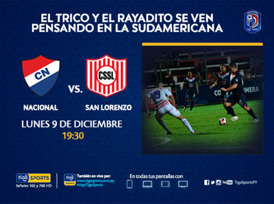 Nacional y San Lorenzo juegan igualados en el acumulativo