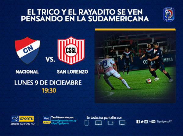 Nacional y San Lorenzo juegan igualados en el acumulativo