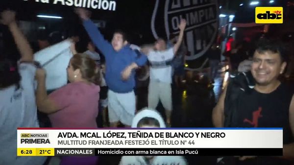 Avda. Mcal. López teñida de blanco y negro - ABC Noticias - ABC Color