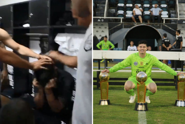 La sorpresa que conmovió hasta las lágrimas al portero de Olimpia