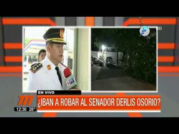 ¿Iban a robar al senador Derlis Osorio?