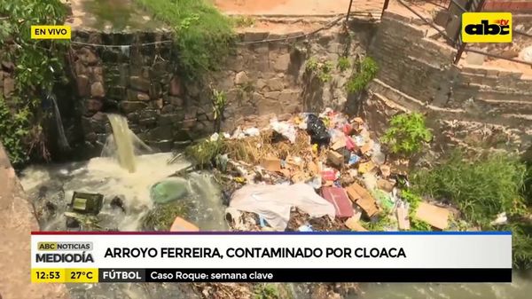 Arroyo Ferreira contaminado por cloaca - ABC Noticias - ABC Color