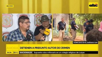 Detienen a presunto autor de crimen - ABC Noticias - ABC Color
