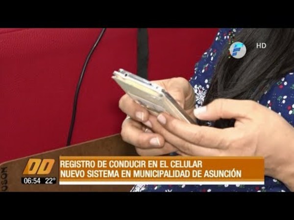 Registro de conducir en el celular