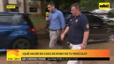 ¿Qué hacer en caso de robo de tu vehículo? - ABC Noticias - ABC Color