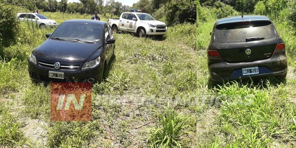 ENCUENTRAN AUTOMÓVIL CON CHAPA ARGENTINA ABANDONADO EN ITA PASO