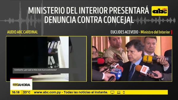 Ministerio del interior presentará denuncia - ABC Noticias - ABC Color